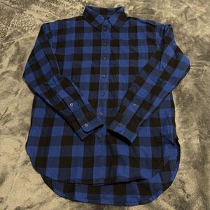 XXS Lauren Ralph Lauren Buffalo Check Cotton Twill Shirt Natural Women’s